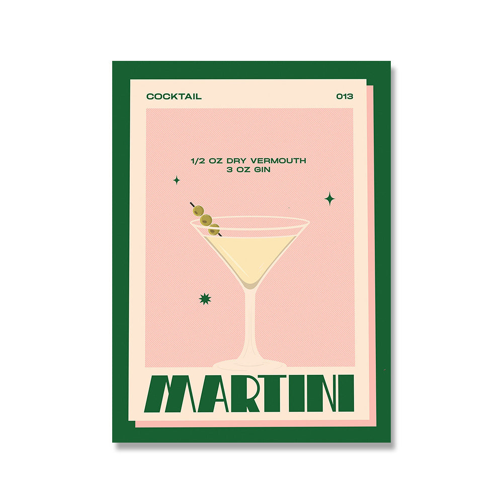 🍹 Cocktail Retro – Set di Stampe Vintage per Amanti dei Drink! 🎨✨